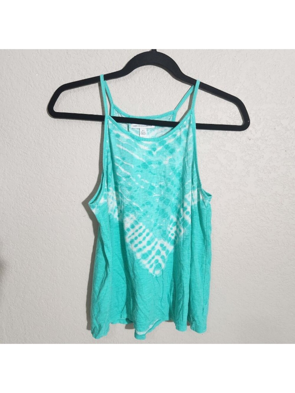 American Eagle Outfitters Womens Tie-Dye Tank Top Small Turquoise